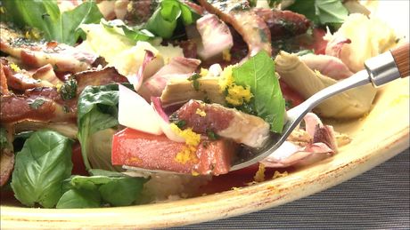 もこみち流　カリカリパンチェッタのサラダ