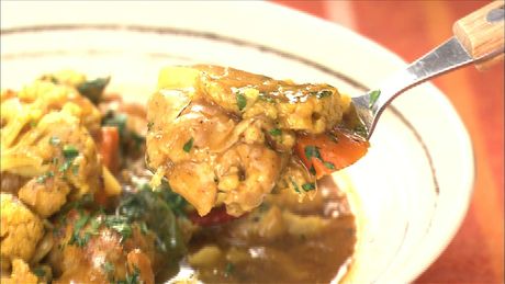 もこみち流　チキンとカリフラワーのカレースープ