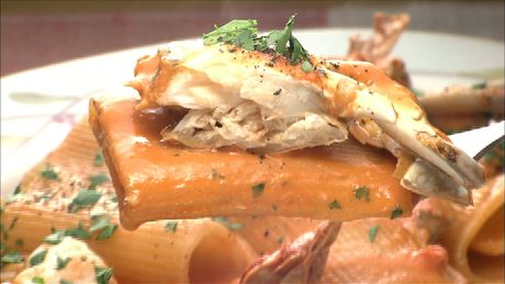 もこみち流　ワタリガニのスキアッフォーニ