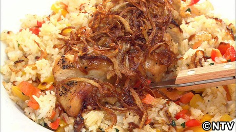 もこみち流　鶏むね肉とカラフルライス