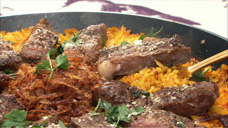 もこみち流　ステーキパエリア