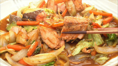 もこみち流　鮭のちゃんちゃん焼き