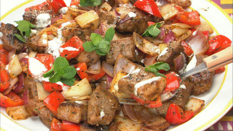 もこみち流　トルコ風サイコロステーキ