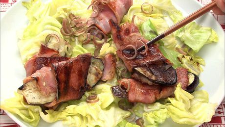 もこみち流　なすのベーコン巻きソテー