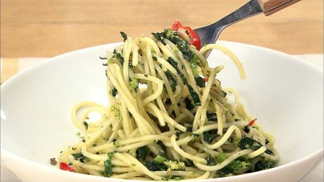 もこみち流　緑野菜のオイルベーススパゲティ
