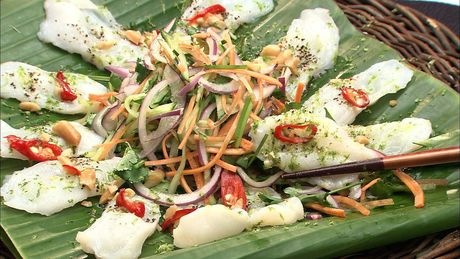 もこみち流　タコのエスニック風カルパッチョ