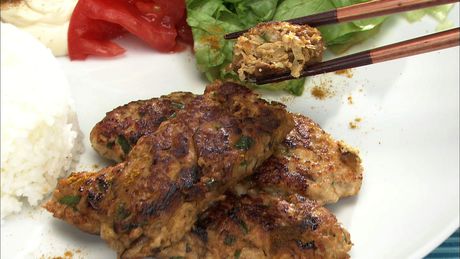 もこみち流　カレースパイスのつくね焼き