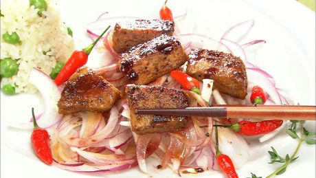 もこみち流　マグロのスパイスステーキ