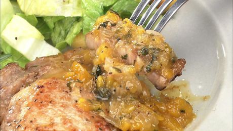 もこみち流　ポークソテー ～ピーチソースで～