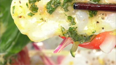 もこみち流　タコとトマトのカルパッチョ