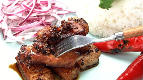 もこみち流　豚の香味焼きのワンプレート ～ベトナム風～