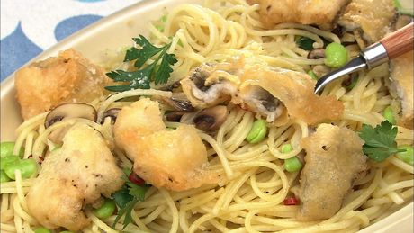 もこみち流　アナゴのフリッターパスタ