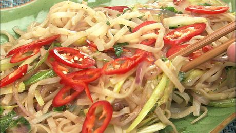 もこみち流　ライスヌードルのアジアン焼きそば