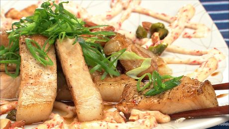 もこみち流　甘ダレ豚ロース　～スパイシーマヨ～