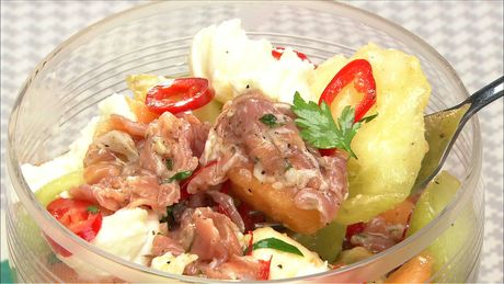 もこみち流　プロシュートとメロンのサラダ