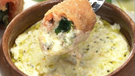 もこみち流　スモークサーモンのロールフライ