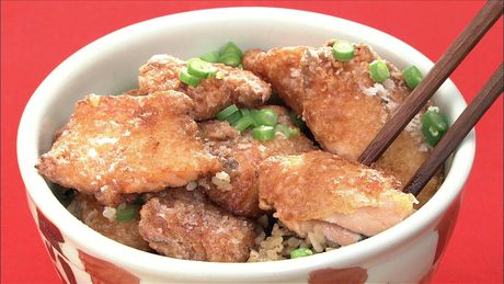 もこみち流　鮭の竜田揚げ丼