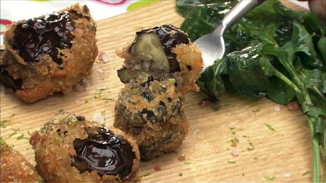 もこみち流　なすと牛ひき肉のフライ