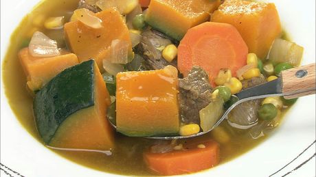 もこみち流　牛肉とかぼちゃのスープ