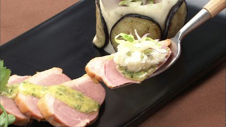 もこみち流　鴨スモークのサラダ