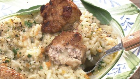 もこみち流　チキンボールリゾット