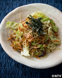もこみち流 桜エビとキャベツの塩焼きそば
