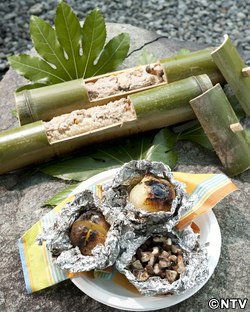 もこみち流 竹の炊き込みごはん&野菜ときのこのホイル焼き