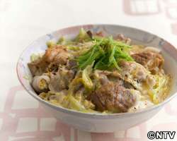 もこみち流 豚肉と麩の卵とじ丼