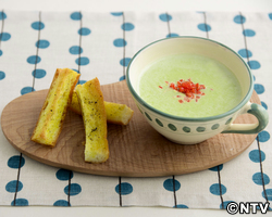 もこみち流 そら豆のクリームスープ