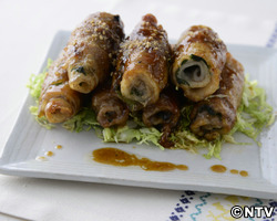 もこみち流 豚バラ肉と大葉のロール焼き