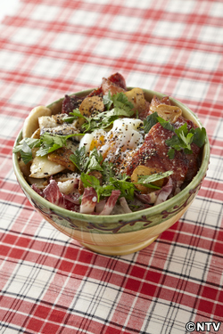 もこみち流 パンチェッタのカルボナーラ風丼