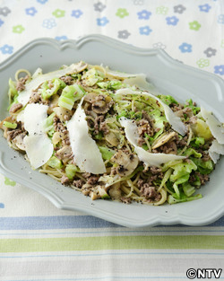 もこみち流 豚ひき肉とキャベツのスパゲティ