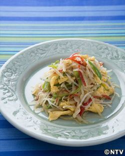 もこみち流 青パパイヤと卵の炒め物