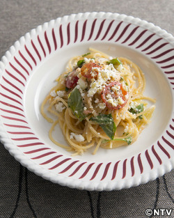 もこみち流 フェタチーズとトマトの冷製パスタ