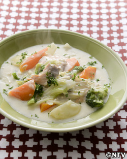 もこみち流 鮭のホワイトクリームシチュー