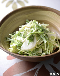 もこみち流 梅マヨドレッシング 大根と白菜のサラダ