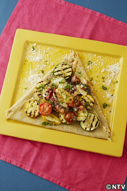 もこみち流 グリルズッキーニとなすのガレット