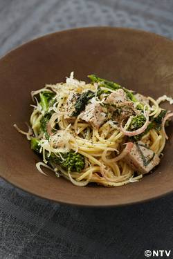 もこみち流 マグロステーキの和風パスタ