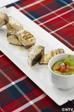 もこみち流 サワラのグリル~ほうれん草のチリミントソース〜