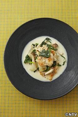 もこみち流 鶏むね肉ときのこの和風クリーム煮