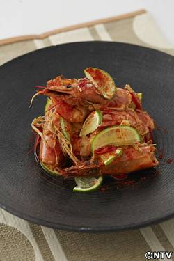 もこみち流 エビとライムとチリのソテー