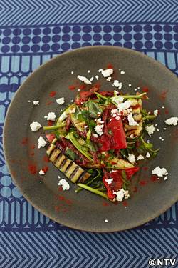 もこみち流 なすとズッキーニとパプリカのグリルサラダ