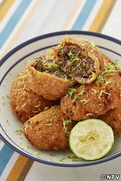 もこみち流 牛ひき肉と紫キャベツのメキシコ風メンチカツ