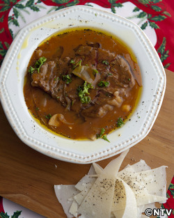 もこみち流 牛フィレ肉の煮込み 〜シチューソースで