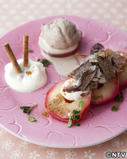 もこみち流 りんごと生クリームのデザート