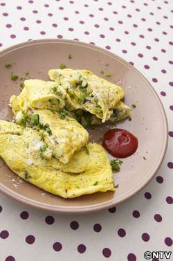もこみち流 アスパラとなすとズッキーニのオムレツ