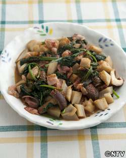 もこみち流 れんこんとほうれん草のソテー