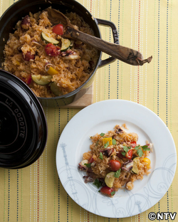 もこみち流 南フランス風イカとタコのピラフ
