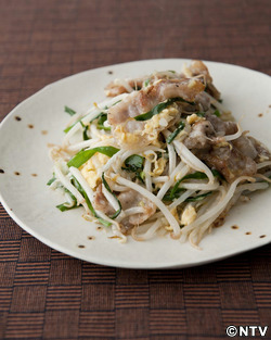 もこみち流 豚肉ともやしのネギ塩炒め