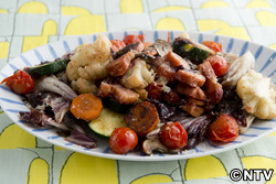 もこみち流 トレビスを使ったイタリア風野菜炒め